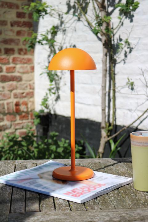 Image du produit Lucide JOY - Lampe de table extérieur - Ø 11,5 cm - LED Dim. - 1x1,5W 3000K - IP54 - Orange 15500/02/53 (215 lm)