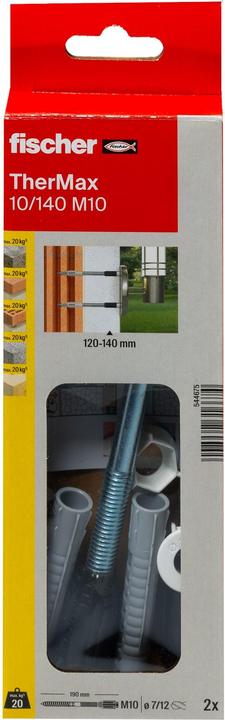 Produktbild Fischer TherMax 10/140 M10 (2) (2 Stk.)