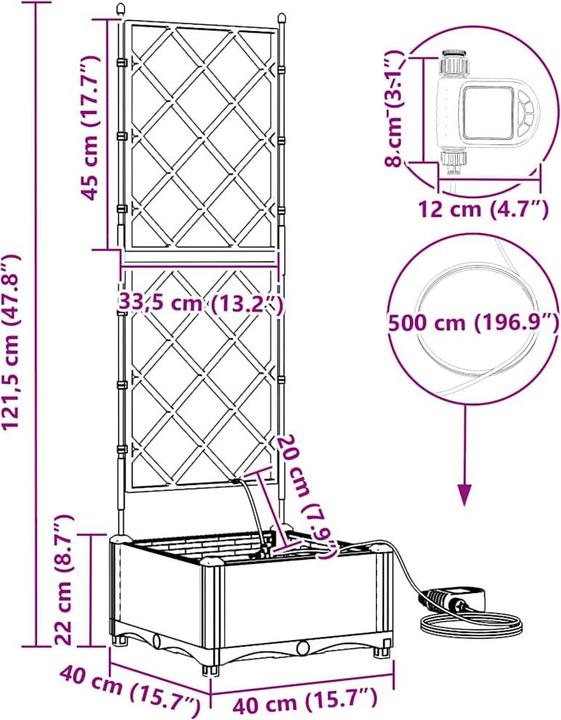Produktbild vidaXL Garten-Pflanzgefäss