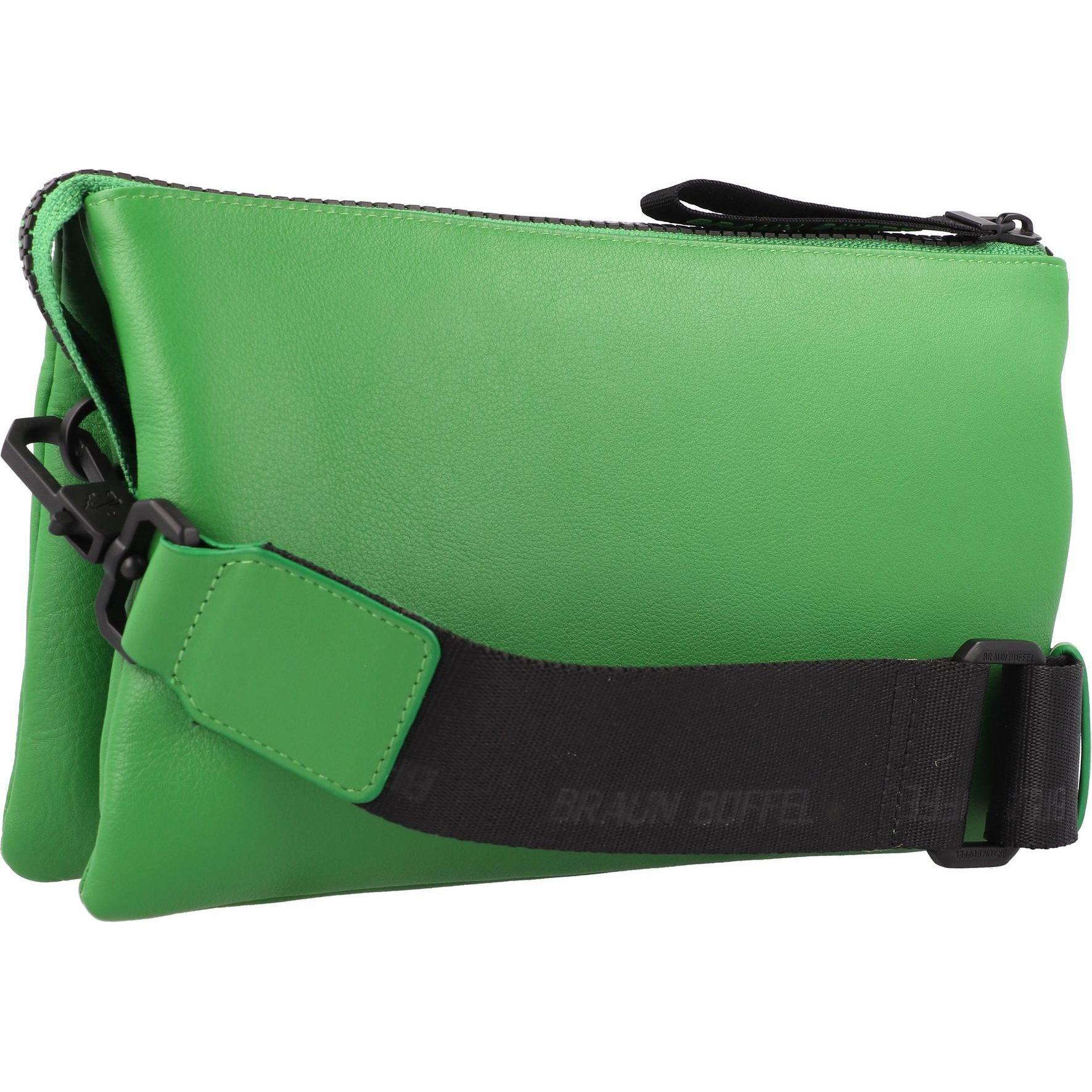 Thumbnail - Braun Büffel, Handtasche, Capri Umhängetasche RFID Schutz Leder 23 cm, Grün