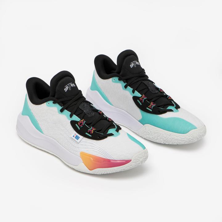 Actual product image Tarmak Men's/Women's Basketball Shoes NBA Spurs Fast 900 Low-1 - White (46)