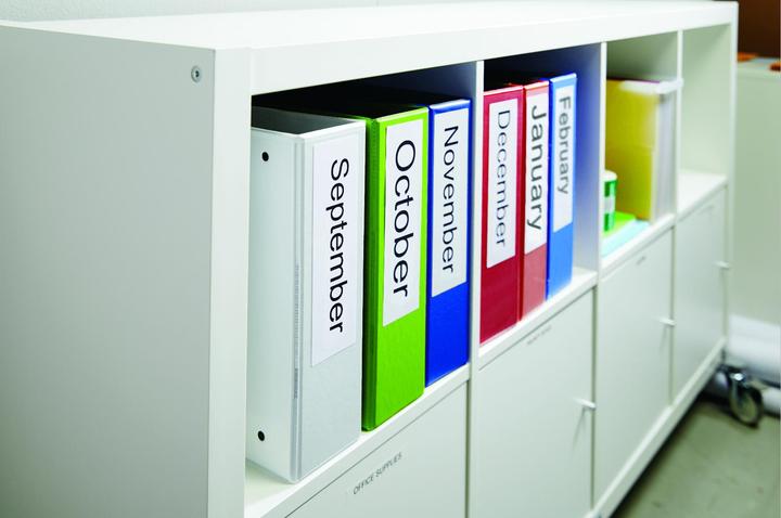 Actual product image Dymo Folder labels