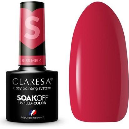Claresa, Nagellack, Kiss Me! UV-Nagellack 5ml (Rot, UV-Gel Lack)