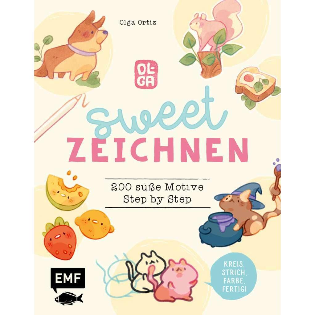 Thumbnail - Sweet zeichnen – 200 süsse Motive von Instagram-Artist olguioo, Ratgeber von Olga Ortiz Ortiz