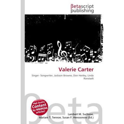 Valerie Carter, Fachbücher von Lambert M. Surhone, Miriam T. Timpledon, Susan F. Marseken