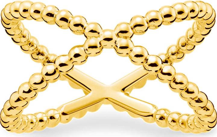 Thomas Sabo Ring Kugeln gold (52, 925 Silber)