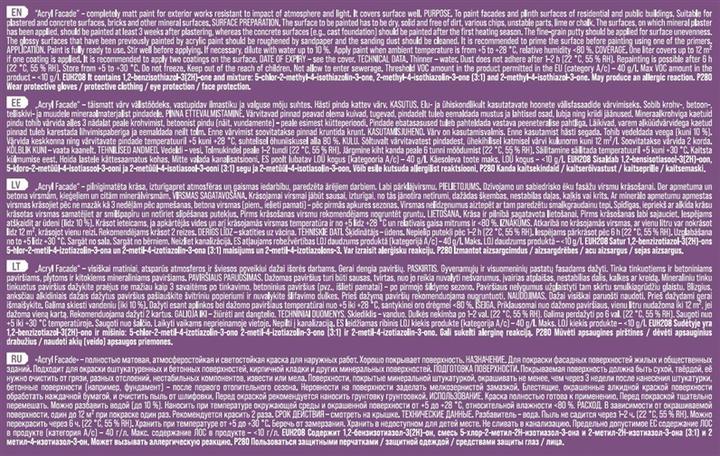 Productafbeelding Pentacolor Gevelverf Acryl Fasad W (10000 ml)