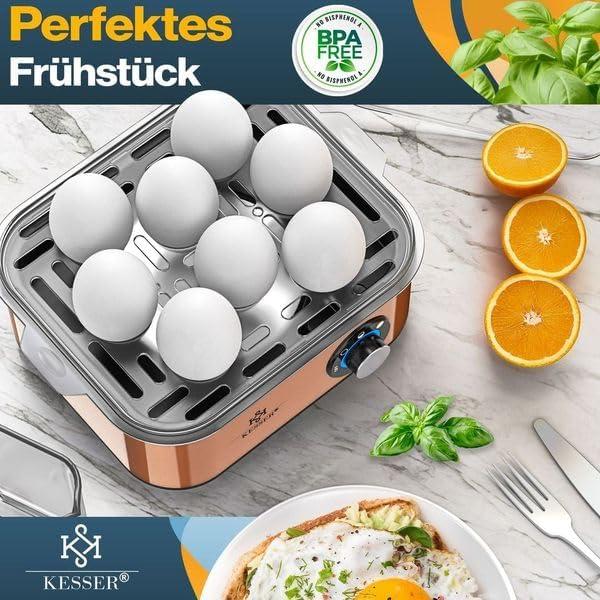 Produktbild Kesser Elektrischer Eierkocher für 1-8 Eier mit Warmhaltefunktion