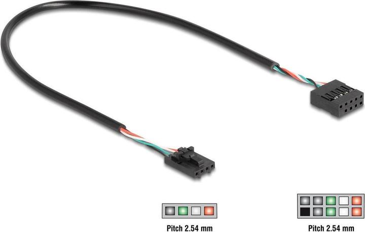 Produktbild Delock Kabel USB 2.0 Pfostenbuchse 2,54 mm 4 Pin zu USB 2.0 (0.30 m, USB 2.0)