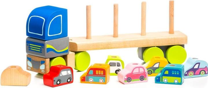 Actual product image Cubika Wooden car transporter