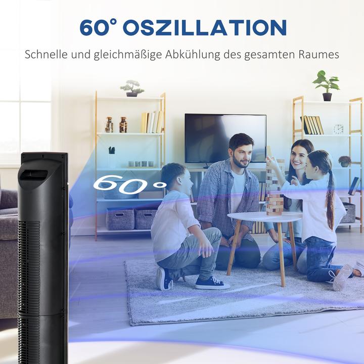 Produktbild Homcom Turmventilator ABS Schwarz