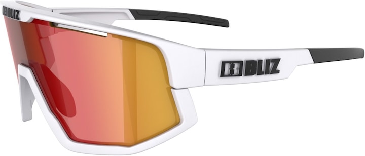 Bliz Fusion (matt white, White, Black, Smoke w Red Multi)