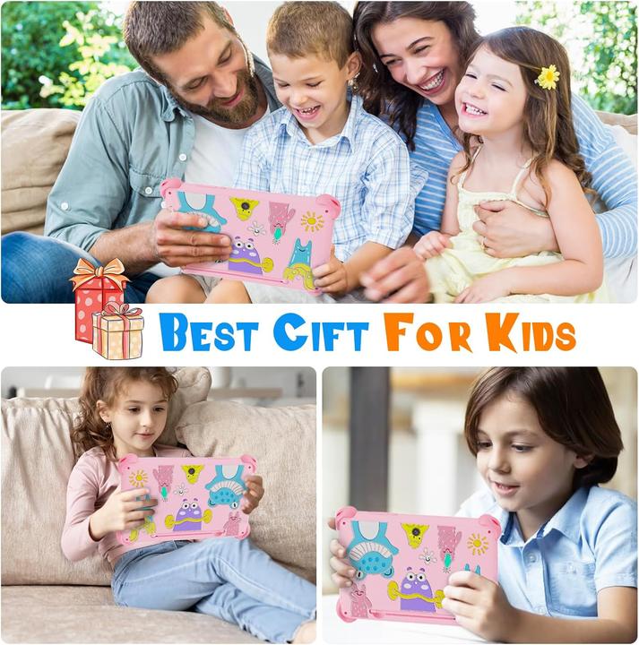 Image du produit Veswwe Kinder-Tablet mit Lern-Apps und Kindersicherung (7", 32 Go, Rose)