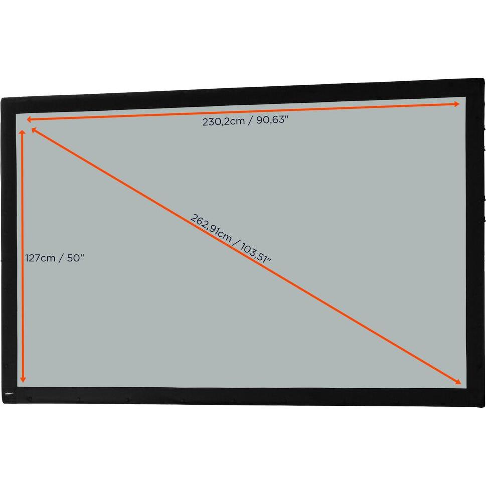 Thumbnail - Celexon Mobile Expert Business Format - Projektionsfläche - hinten - 239 cm (94") (16:10), Leinwand, Weiss