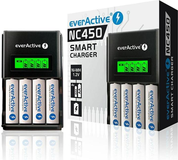 Actual product image Everactive NC450B battery charger Household battery AC (1 pcs., AAA)