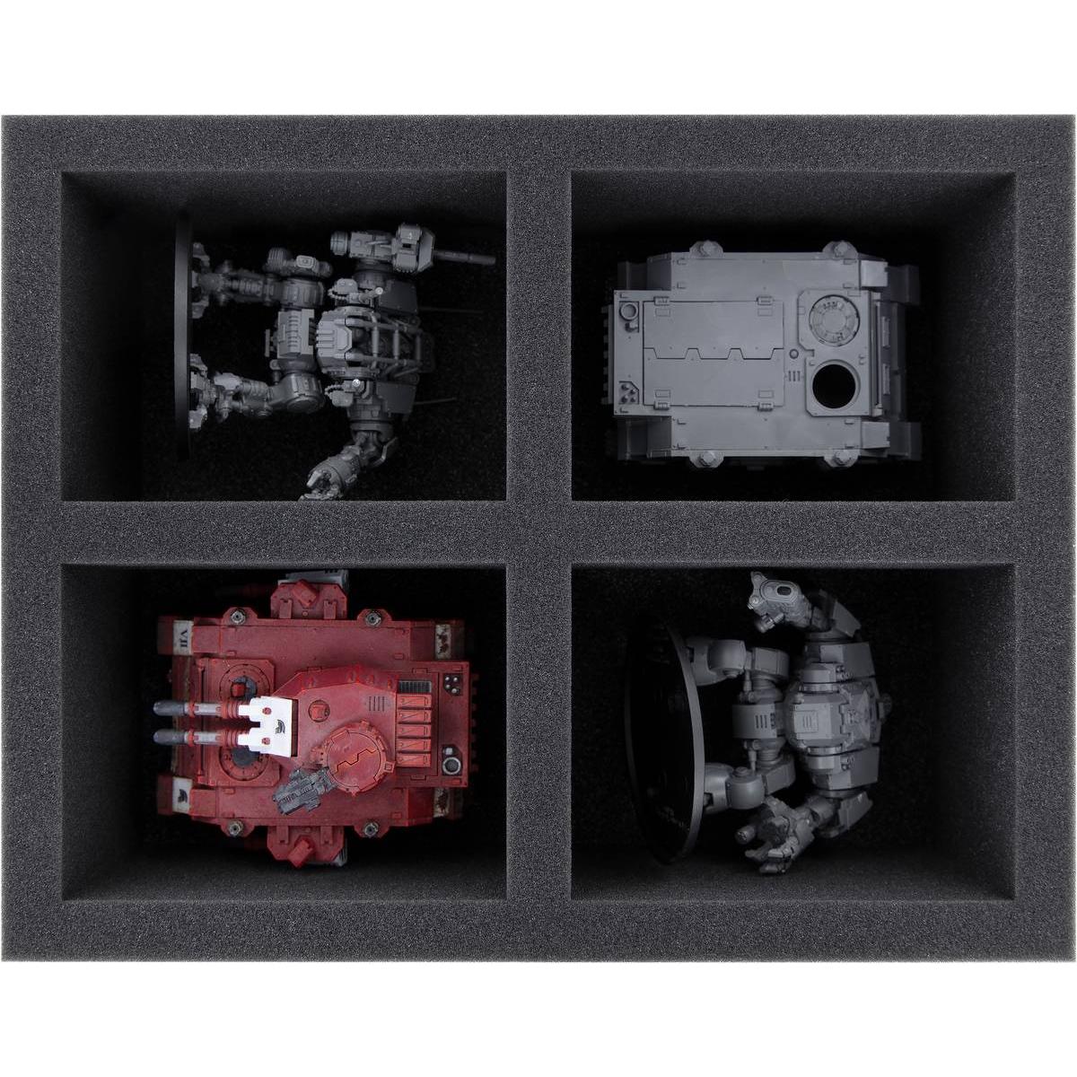 Feldherr FS100A007 - Schaumstoffeinlage für Space Marines - 4 Fächer (Kunststoff)