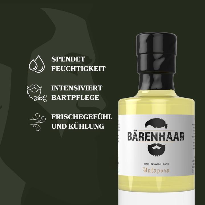 Produktbild Natapura Bärenhaar - Bio Rizinusöl & Bio Japanische Minze (100 ml)