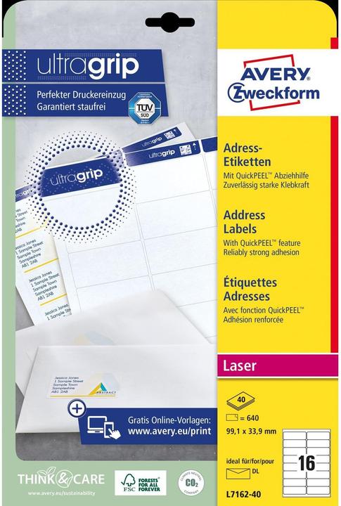 Produktbild Avery Adress-Etiketten