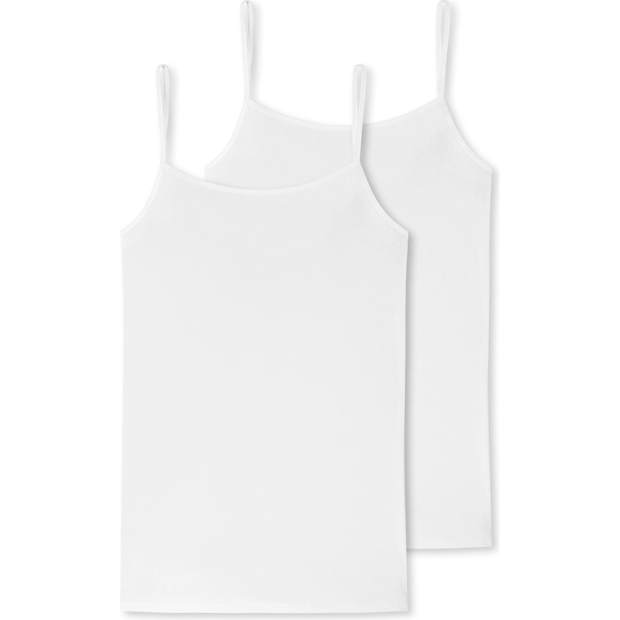 Schiesser, Damen, Shirt, Spaghetti Top, Weiss, (40)