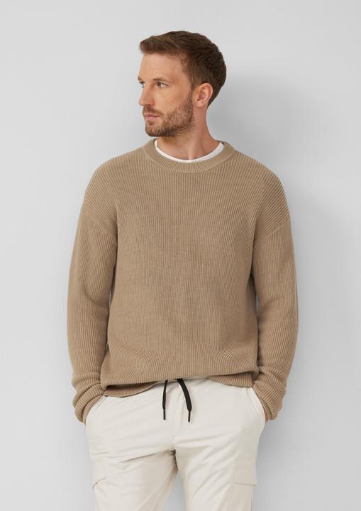 Produktbild s.Oliver Strickpullover Strickpullover im Relaxed Fit mit Struktur (XXL)