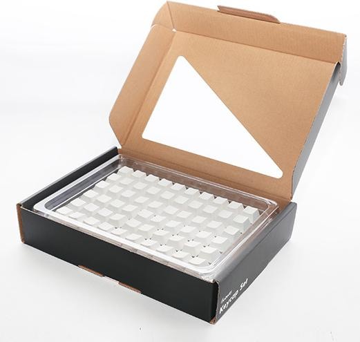 Actual product image Ducky Blank white PBT set, cherry profile - 133 keycaps