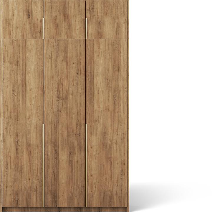 Produktbild ADRK Furniture Bregma III Drehtürenschrank mit Aufsatz (148 x 58 x 250 cm)