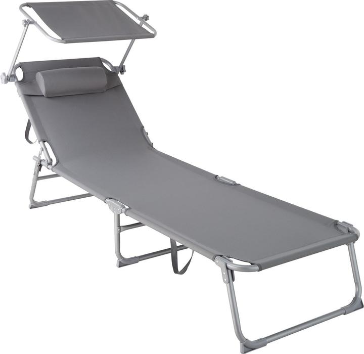 Produktbild tectake Gartenliege (161 cm)
