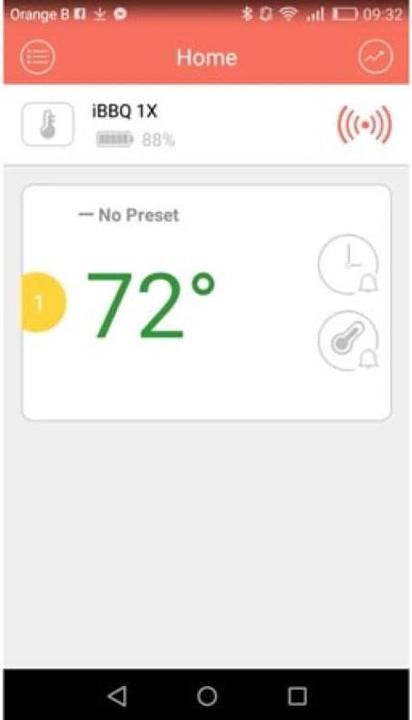 Actual product image Garden Lights Radio Meat Thermometer - With Application - Cable Length: 80 cm