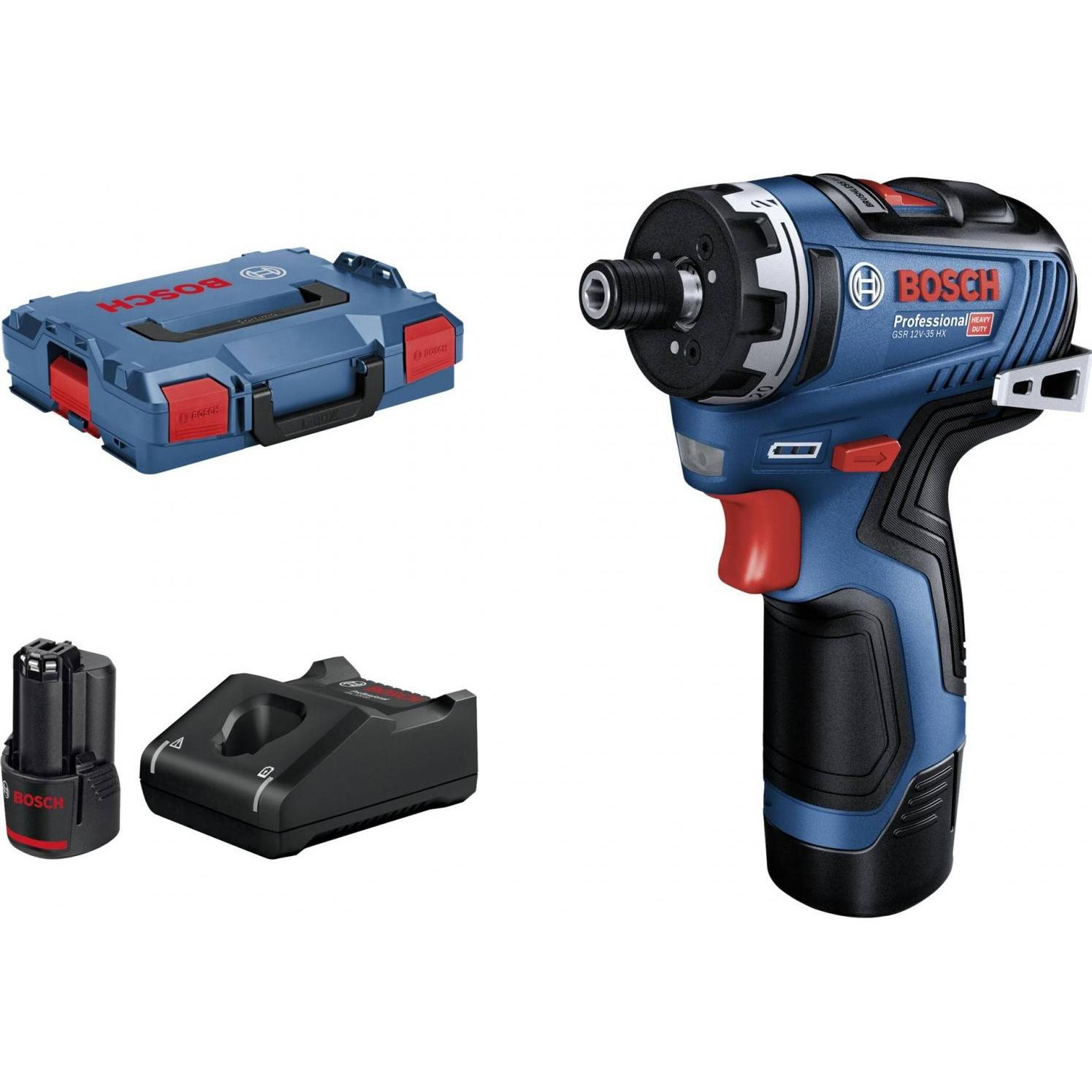Bosch Professional, Bohrmaschine + Akkuschrauber, GSR 12V-35 HX (Akkubetrieb)