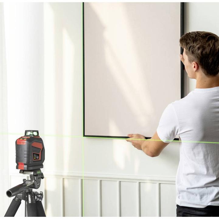 Productafbeelding Toolcraft Laser met hoge zichtbaarheid Ideaal voor plafond- en vloermetingen