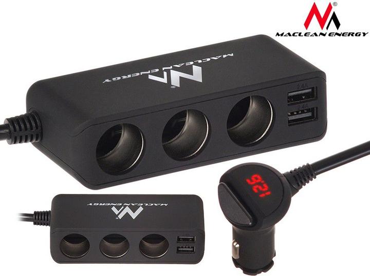 Maclean MCE117 mobile device charger Black Auto