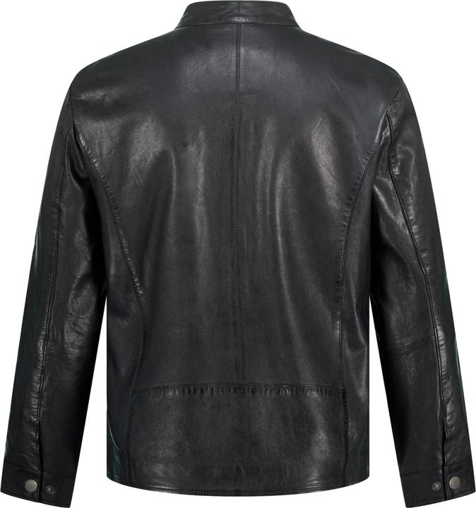 Produktbild JP1880 Lederjacke, Leder, Bikerstyle, Stehkragen, Zipper (3XL)