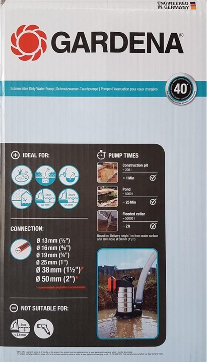 Actual product image Gardena 20000 Inox