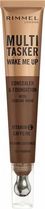 Rimmel London Rimmel Multi-Tasker Wake Me Up Foundation & Concealer 120 Tiramisu (120 - Tiramisu)