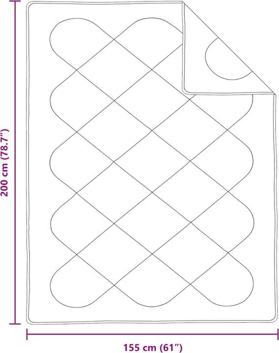 Actual product image vidaXL Bettdecke (Bedding set, 155 x 200 cm, 200 x 155 cm, 50 x 50 cm)
