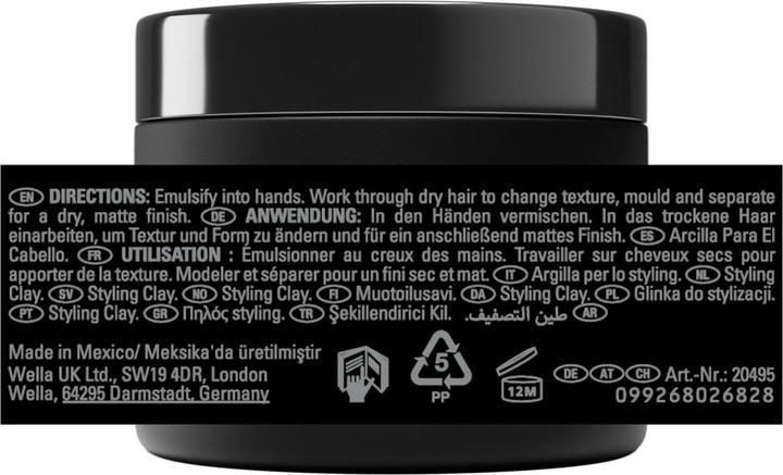 Immagine prodotto Sebastian Argilla artigianale professionale (Cera per capelli, 52 ml)