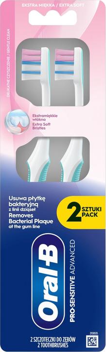 Actual product image Oral-B Pro-Sensitive Soft Toothbrush (Soft, 2x)