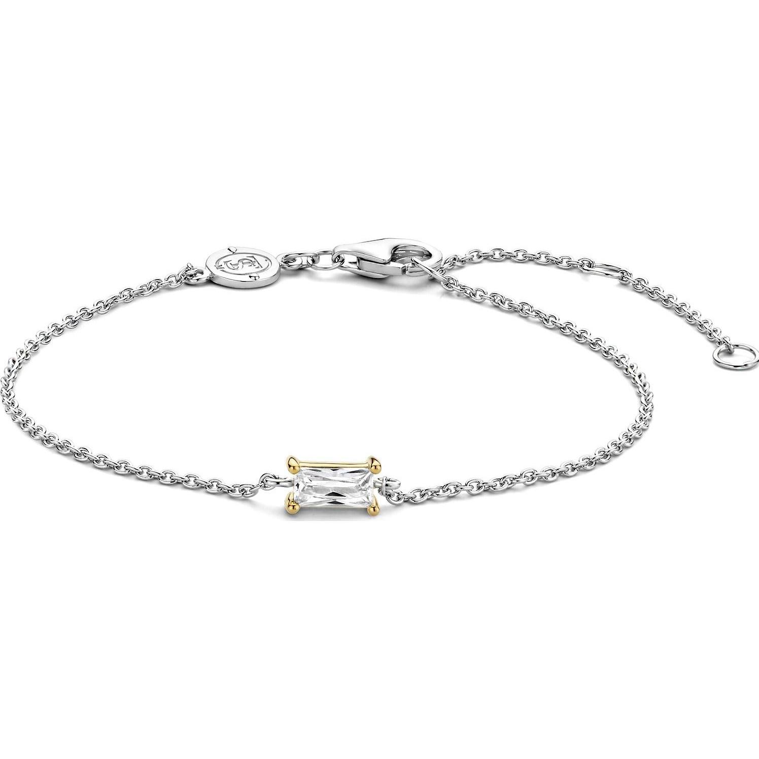 Ti Sento Milano, Armschmuck, Armband mit Zirkonia bicolor 2973ZY, (20 cm, 925er Silber)