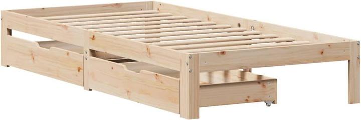 Produktbild vidaXL Bett mit Schubladen Kiefer (75 x 190 cm)