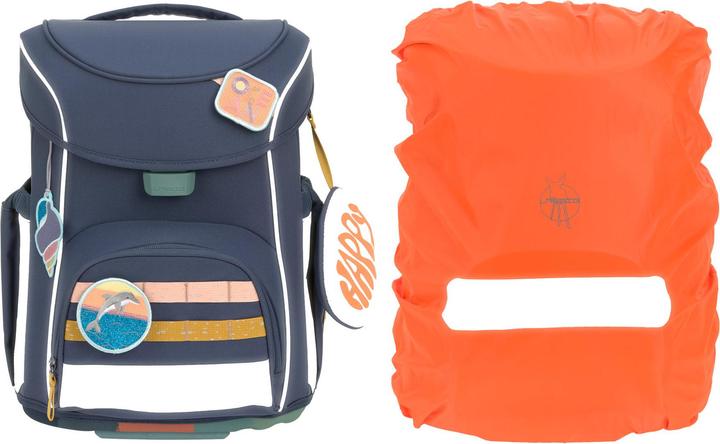 Actual product image Lässig Schulranzen-Set 6-tlg. Slim Unique navy (21 l)