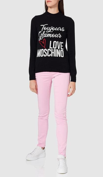 Produktbild Love Moschino Turtleneck-Pullover mit Saisonlogo und Intarsia (42)