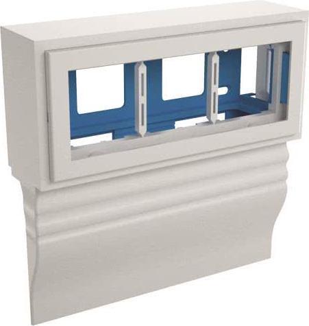 Produktbild Elitec 114303 Leerdose 3f f.E- 4D 20x80-D3 Sockelleiste "Berliner Profil" waag