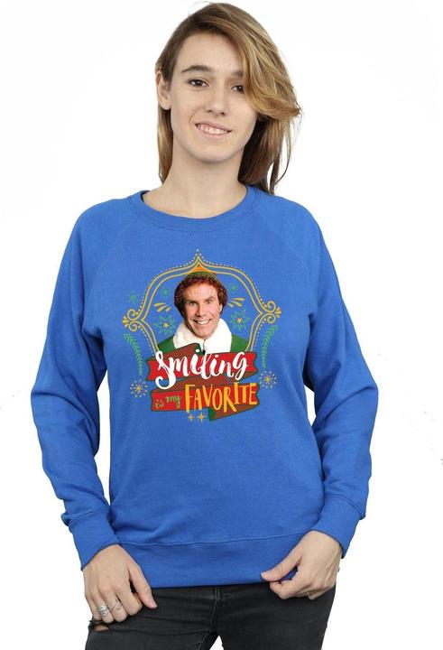 Actual product image Elf Womens/Ladies Buddy Smiling Sweatshirt (M)