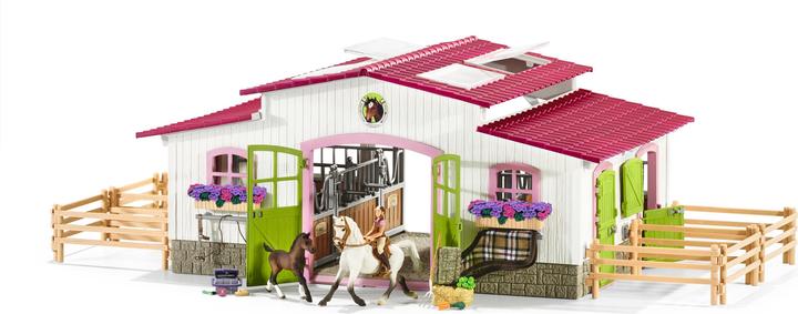 Produktbild Schleich Reiterhof mit Reiterin und Pferden