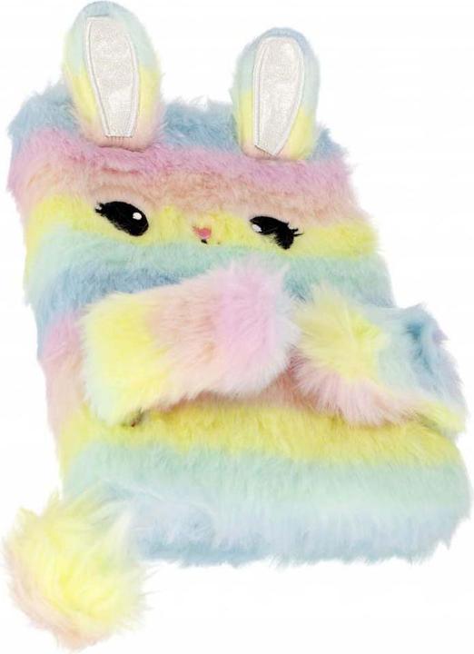 Produktbild Starpak Plüsch-Notizbuch Hase Pastell (Weicher Einband)