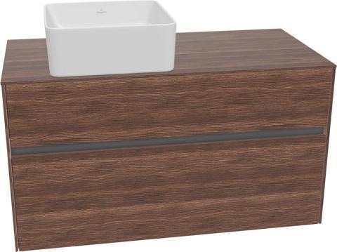 Actual product image Villeroy & Boch Collaro washbasin cabinet 1000x548x500 mm, 2 drawers, for washbasin left, C039L (107 x 62 x 57 cm)