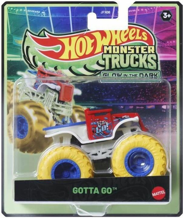 Actual product image Mattel HOT WHEELS Monster Trucks Glow in the Dark GOTTA GO Vehicle