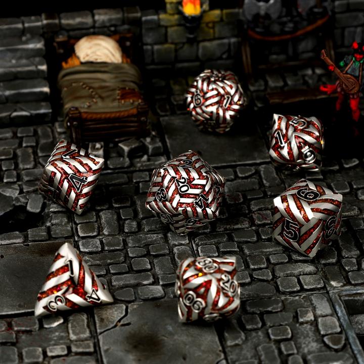 Produktbild Glass Staff Forgespired Metal RPG Dice Set