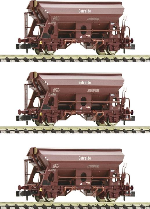 Fleischmann 6660071 N 3er-Set: Schwenkdachwagen der DR (Spur N)