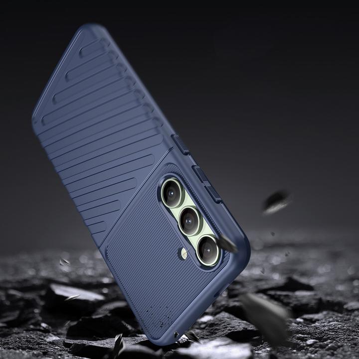 Actual product image Hurtel Thunder Case Hülle für Samsung Galaxy S24 FE Silikon Panzerhülle - Blau (Samsung Galaxy S24 FE)
